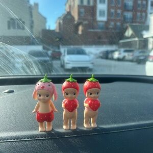 Strawberry-Themed Kids Toy Figures